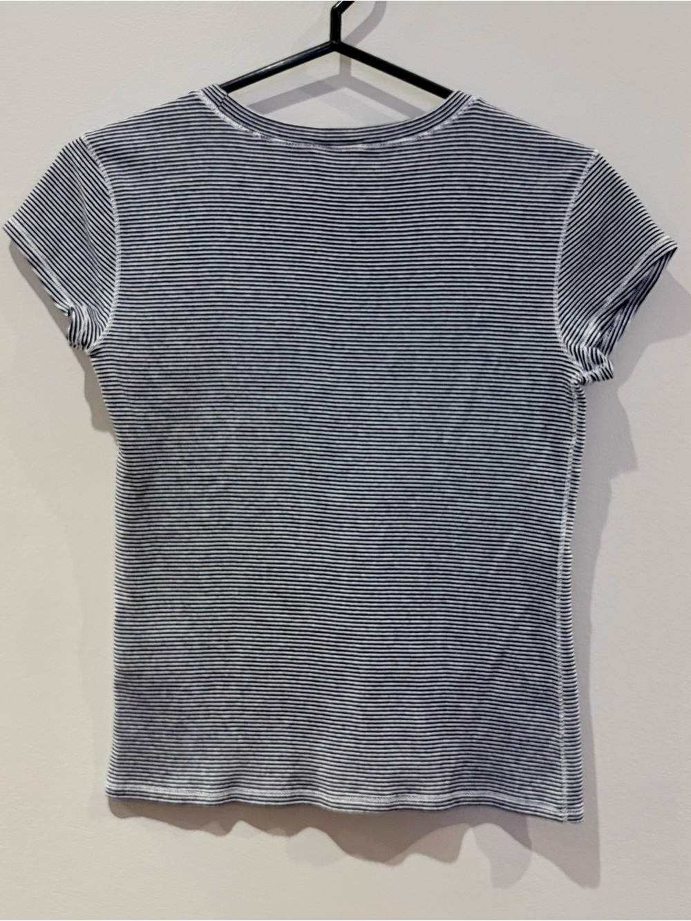 Polo Ralph Lauren Striped Baby Tee | Y2K Aesthetic Fitted Short Sleeve - Size M - Picture 6 of 10